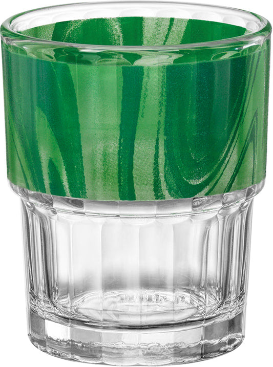 NATURA / LYON OPTIQUE Trinkglas - 20 cl - (Ø 7,1 x 8,7 cm) - ungeeicht  - Grün