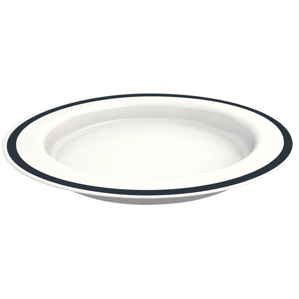 MODELL 921 - VITAL Teller, Menü- Ø 27 x 3 cm - 42,5 cl - Rand Anthrazit (SAN)