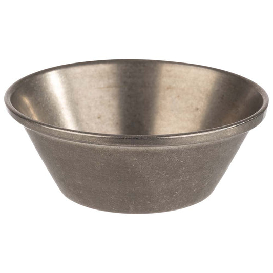 Dipschälchen  - (Ø 6 x 2,5 cm - 0,04l) - Edelstahl - Silber (6 Stück)