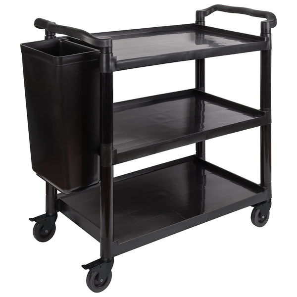 READY Servierwagen Kunststoff - 108 x 50 x 96 cm (schwarz)
