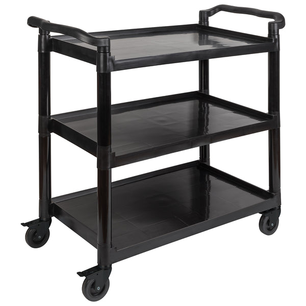 READY Servierwagen Kunststoff - 108 x 50 x 96 cm (schwarz)