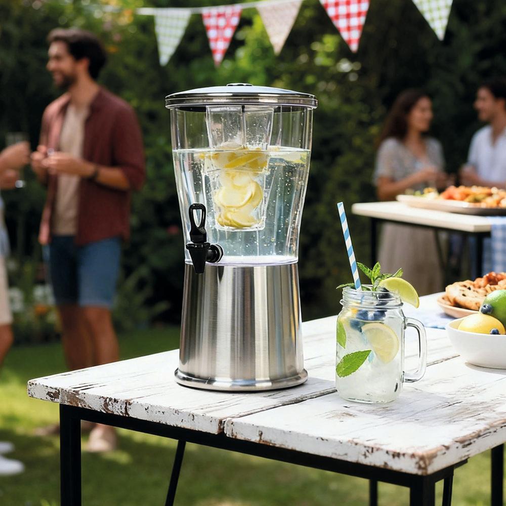 Getränkespender 10 Liter mit Infuser & Zapfhahn  BPA-frei (Tritan)