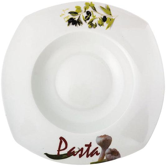 Pastateller Ø 28 x 6,2 cm mit Druck "Pasta"