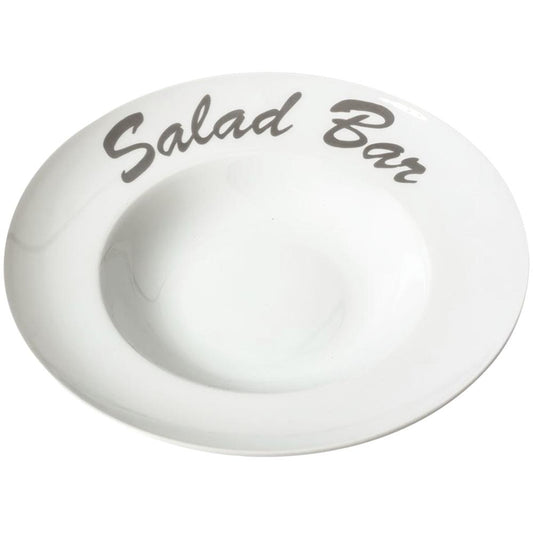 Salatteller Ø 30 x 6,2 cm mit Druck "Salad Bar"