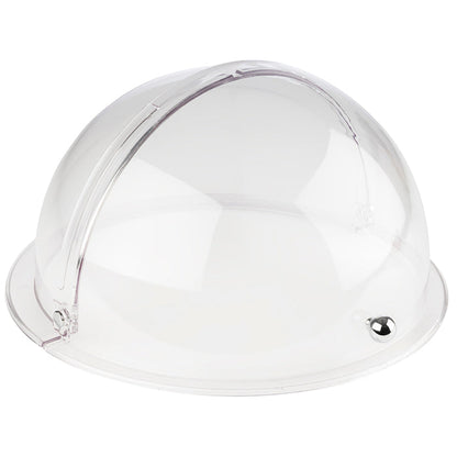 Rolltop-Haube "Rund" Ø 38 x 19 cm - verchromter Griff