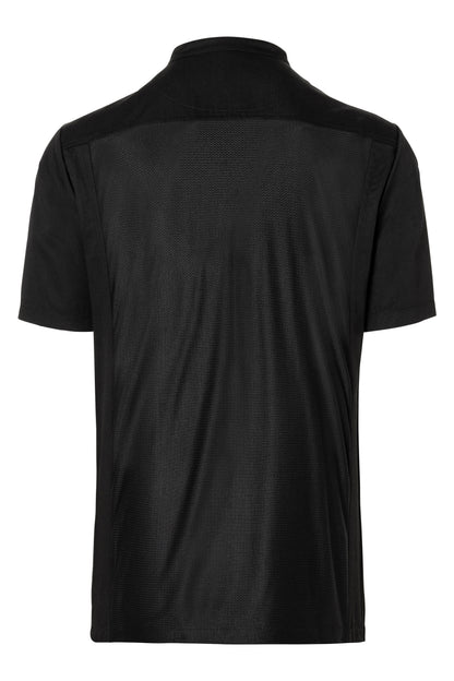 Herren-Kochhemd Mischgewebe (Kurzarm) - Schwarz - XL