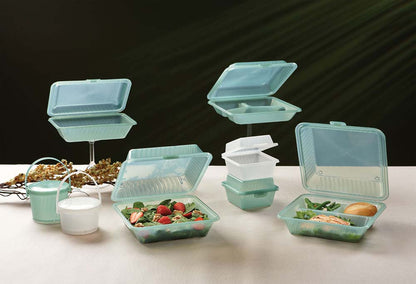 ECO TAKE OUT Mehrweg-Suppenbehälter - Ø 11 x 7,5 cm - 470 ml - PP - grün