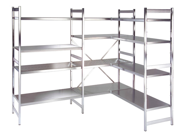PREMIUM-RACK Aluminium-Seitenteil für Regalsysteme  180 x 50 cm